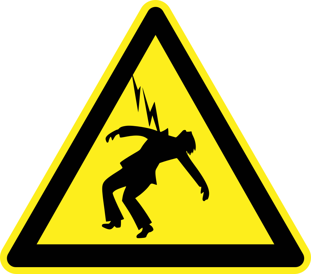 OnlineLabels Clip Art Danger  High Voltage Warning Sign